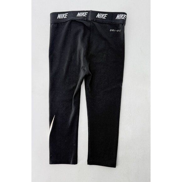 Nike Dri-fit Baby Training Half‎ Tight Pro Leggings Black Size 18 Months - Picture 1 of 3
